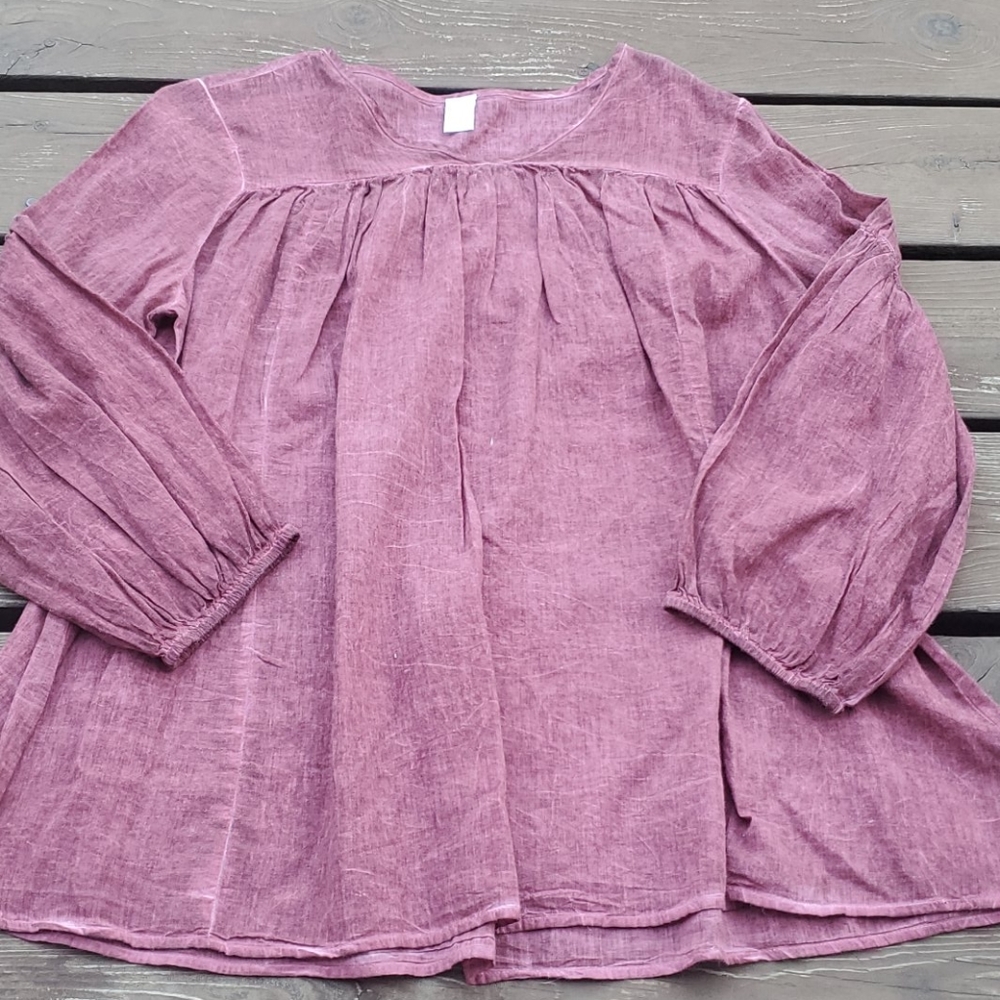 JW distressed dark maroon shirt